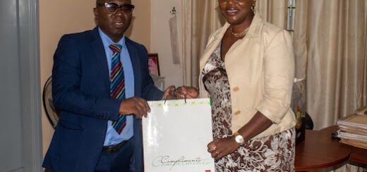 Ag DG, NISLT Presents Soveneer to the VC, Dominican University