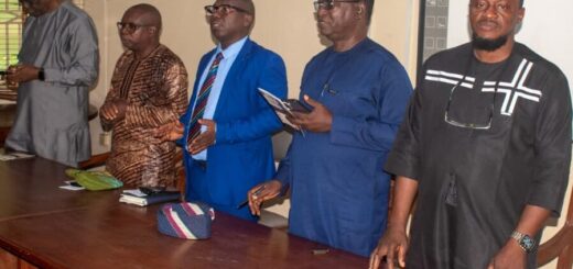 (L R)C. Obaseki, Pastor A. Omorilewa, Dr. P.A Oluwafisoye, Dr. I.F Ijagbone and Dr. Dauda Bamidele