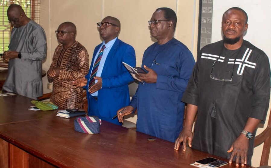 (L R)C. Obaseki, Pastor A. Omorilewa, Dr. P.A Oluwafisoye, Dr. I.F Ijagbone and Dr. Dauda Bamidele